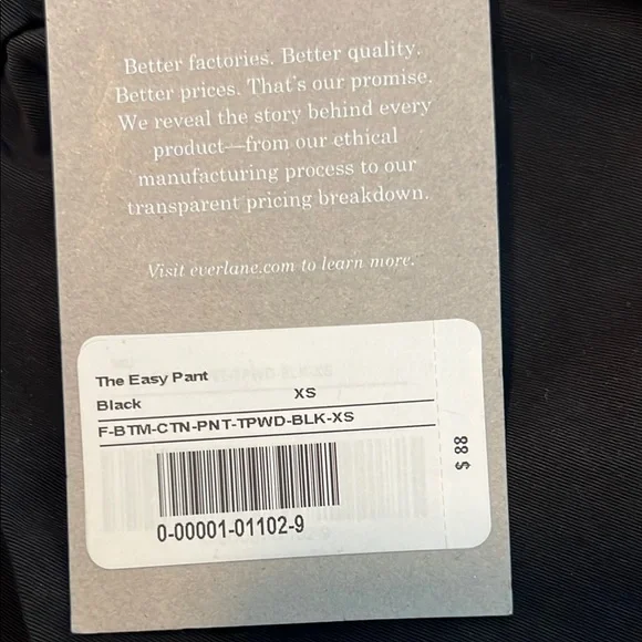 Everlane Black Organic Cotton Pants - Picture 8 of 8